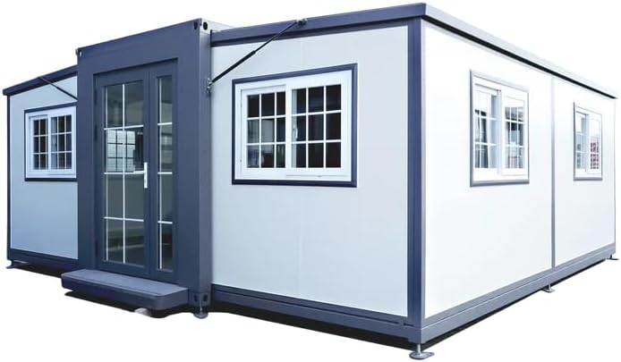 13 x 20 ft Portable Prefabricated Tiny House, Movable Expandable Plastic Prefab House